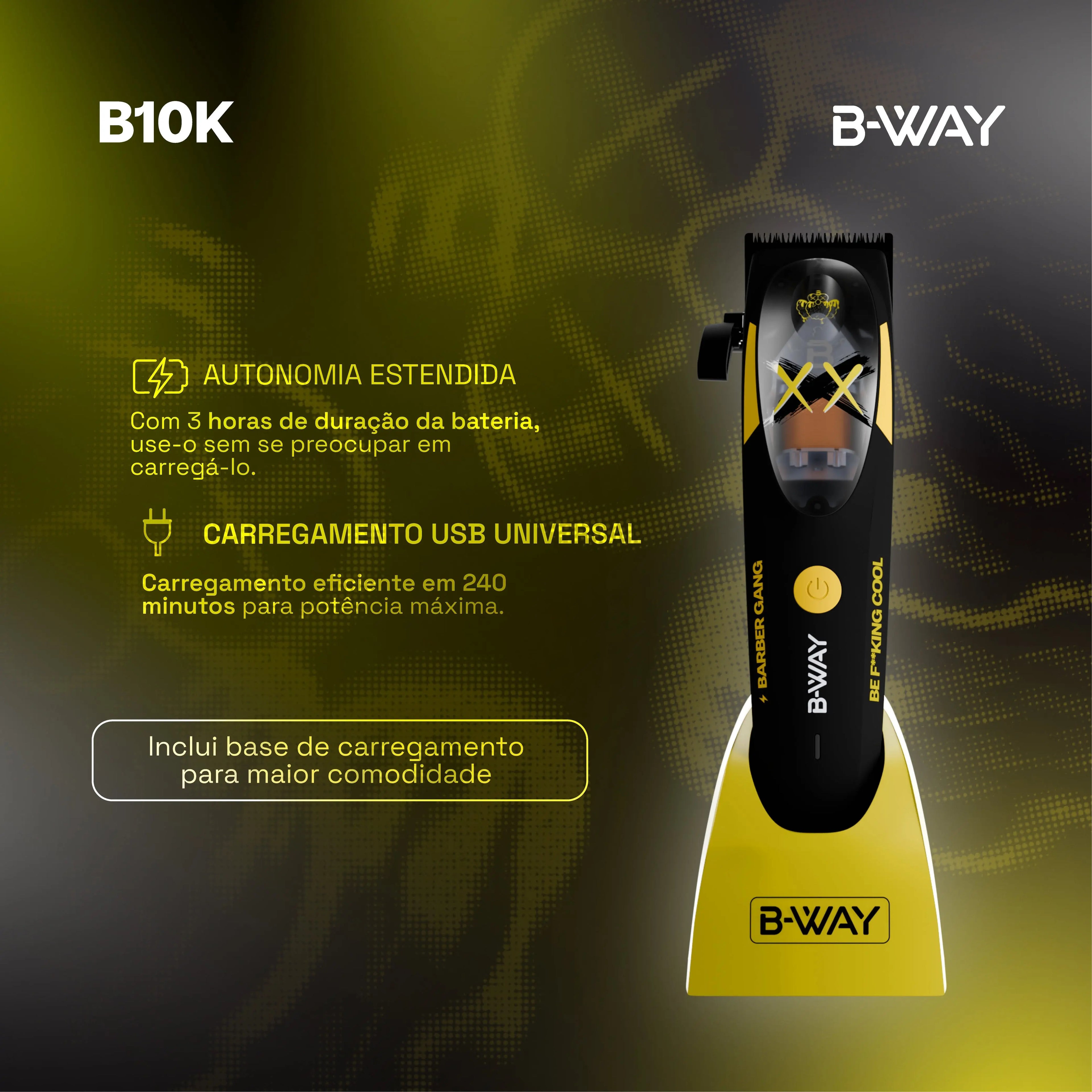 B10k + Off shaver B-WAY Brasil