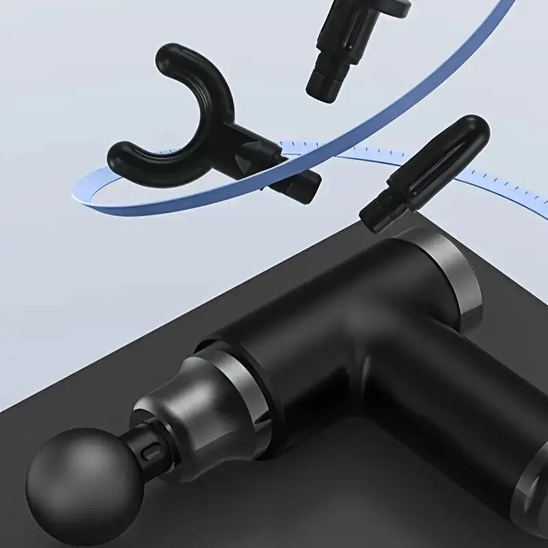 1pc Portable Mini Massage Gun - Deep Tissue Muscle Massager (Black) TM