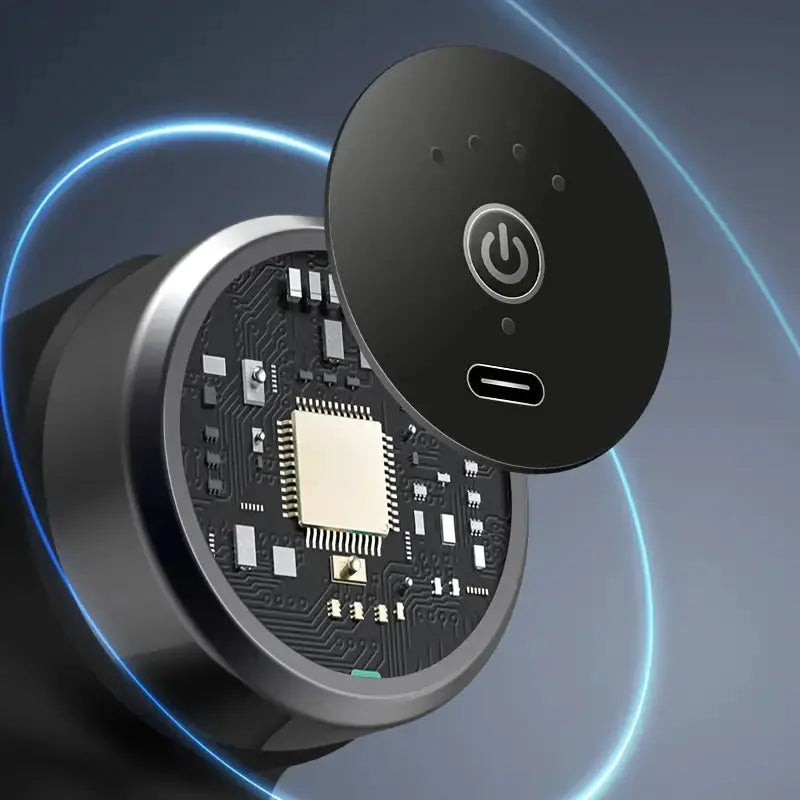 1pc Portable Mini Massage Gun - Deep Tissue Muscle Massager (Black) TM